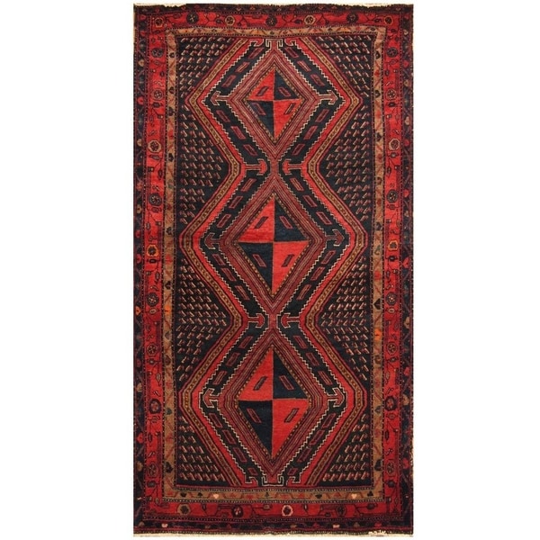 Handmade Nahavand Wool Rug (Iran) - 4'10 x 9'5