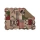 preview thumbnail 1 of 2, Garrett Rustic Cotton Quilted Placemat Set of 6