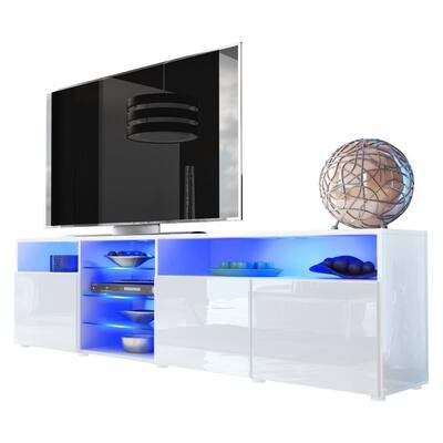 Roma 79-inch Wide Glossy TV Stand