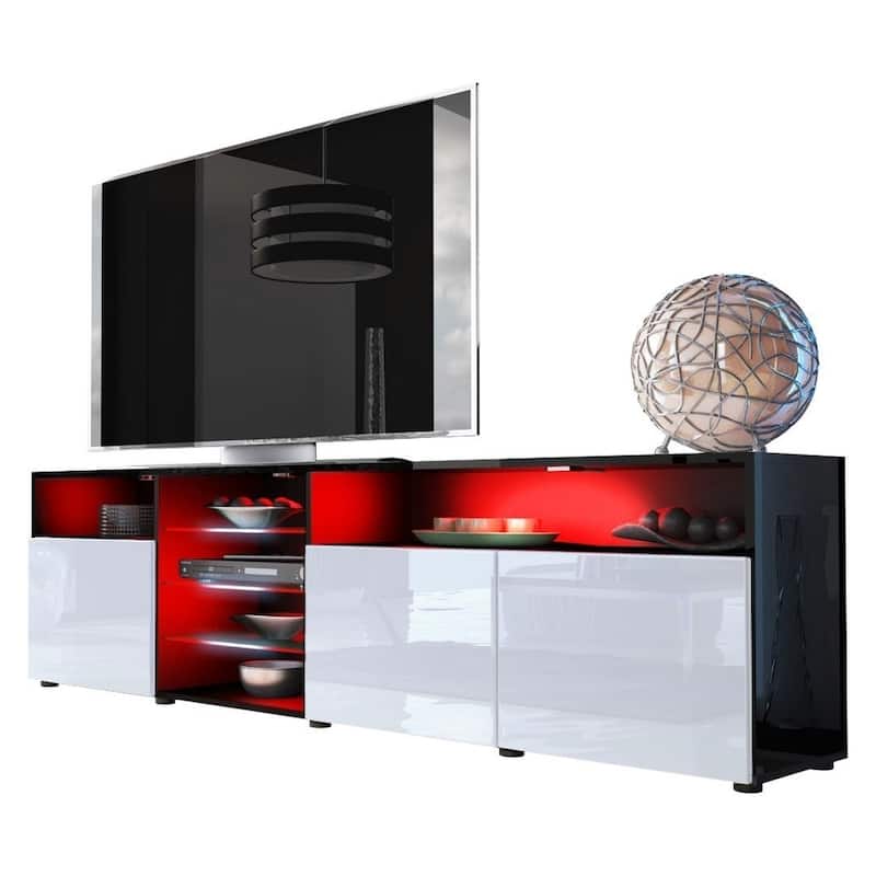 Roma 79-inch Wide Glossy TV Stand
