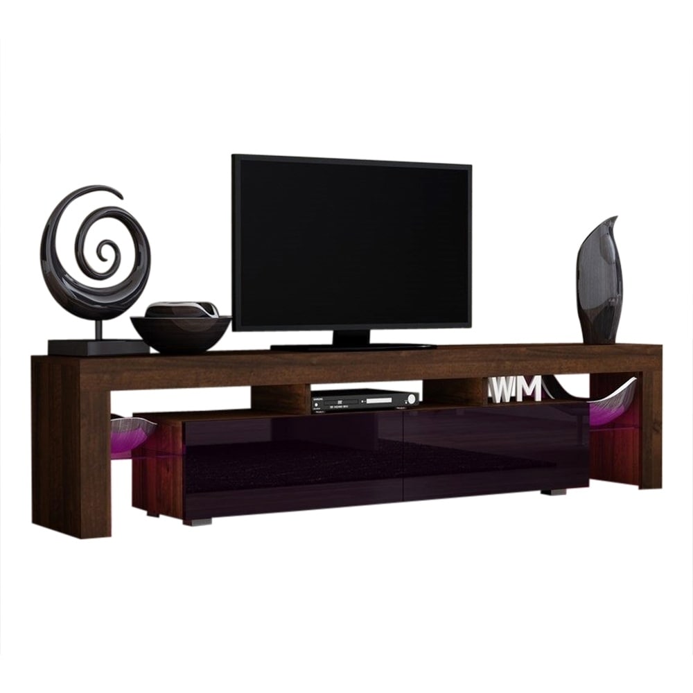Milano 200 white modern living room tv stand tv console table for flat screens 