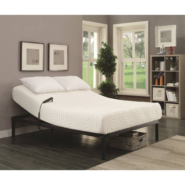 Metal Twin Size Adjustable Bed with Remote, Black Bed Bath & Beyond