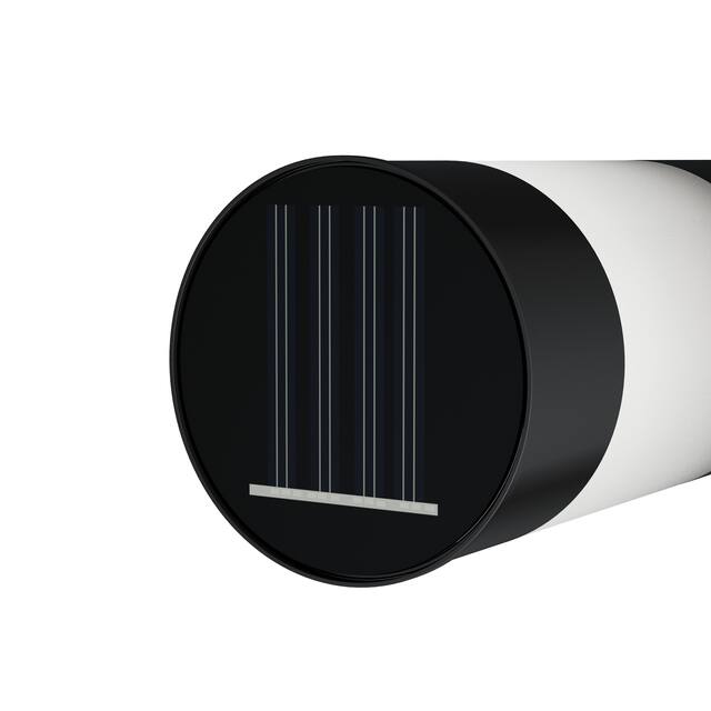 Solar Path Bollard Lights, Set of 6 15" Stainless Steel Pure Garden