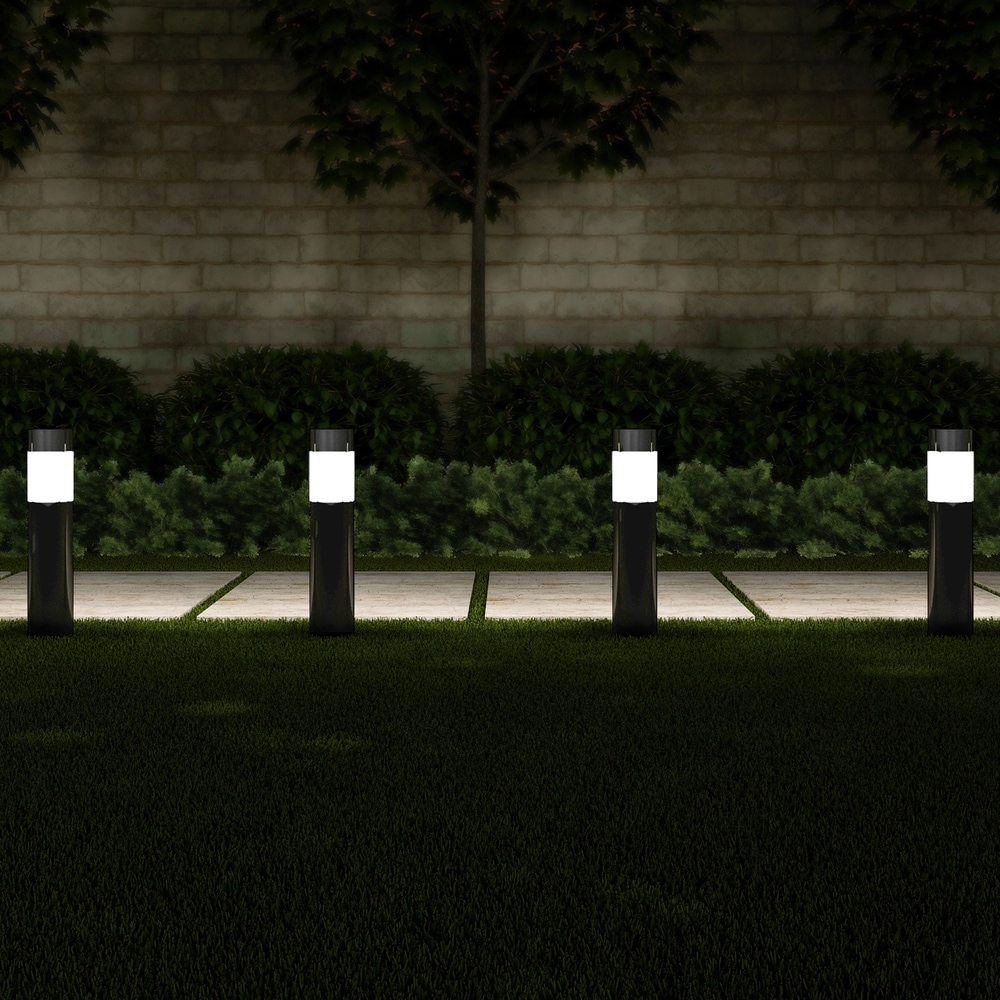 pure garden round solar led lights