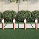 Solar Path Bollard Lights, Set of 6 15" Stainless Steel Pure Garden