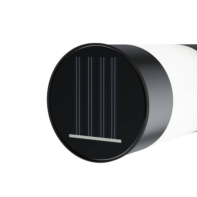 Solar Path Bollard Lights, Set of 6 15" Stainless Steel Pure Garden