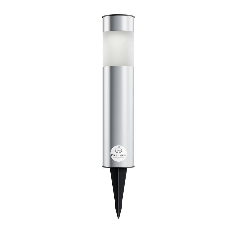 Solar Path Bollard Lights, Set of 6 15" Pure Garden - N/A