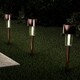 preview thumbnail 2 of 19, Solar Path Lights 12.2" Stainless Steel Set of 12 Pure Garden Bronze - Rust Resistant/Solar Lights/Dusk to Dawn Lights - Stainless Steel - Outdoor