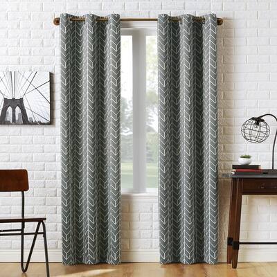 Buy Grey Chevron Curtains Drapes Online At Overstock Our Best