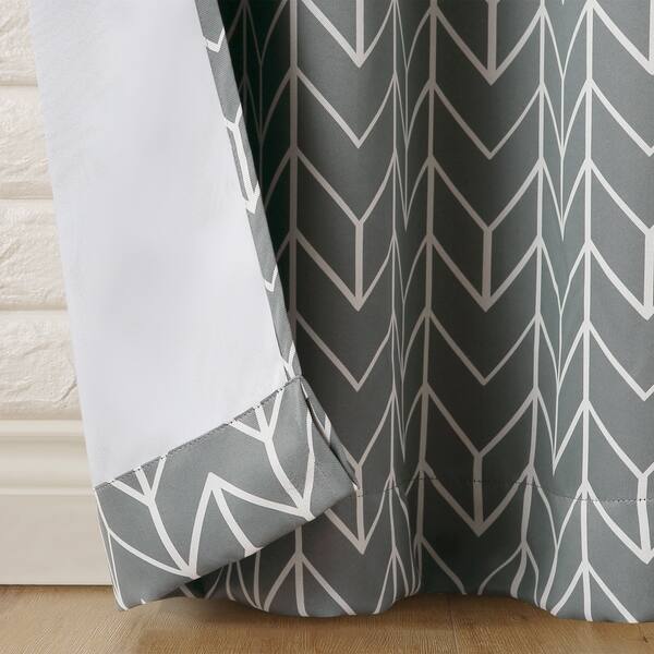Shop Sun Zero Kenwood Chevron Blackout Grommet Curtain Panel