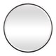 preview thumbnail 2 of 3, Uttermost Benedo Rustic Black Round Mirror - Antique Silver - 42x42x1.5
