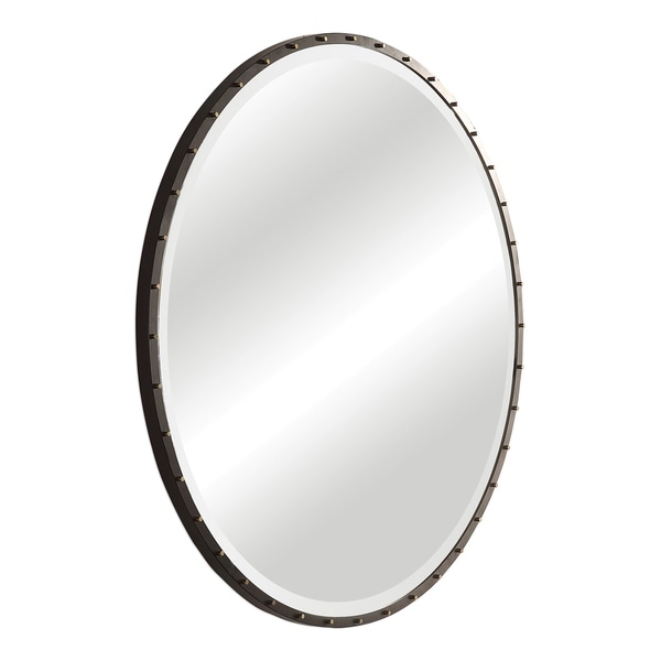 black round mirror