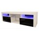 Shop Bari Wall Mounted Floating TV Stand With Color LEDs Free Shipping Today
