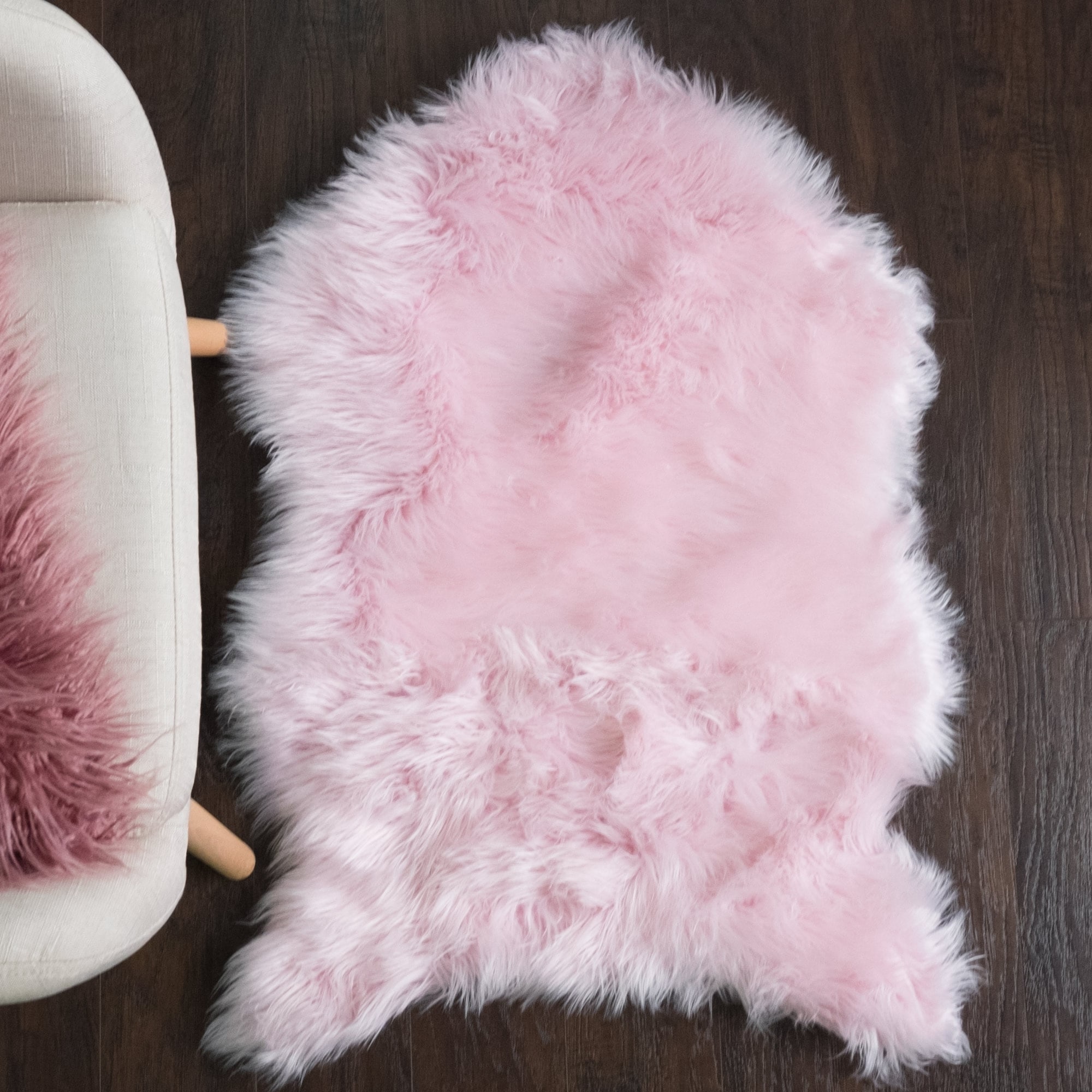 Sweet Home Collection Faux Fur Rug 3 X2 Pink On Sweet Home Collection Faux Fur Rug