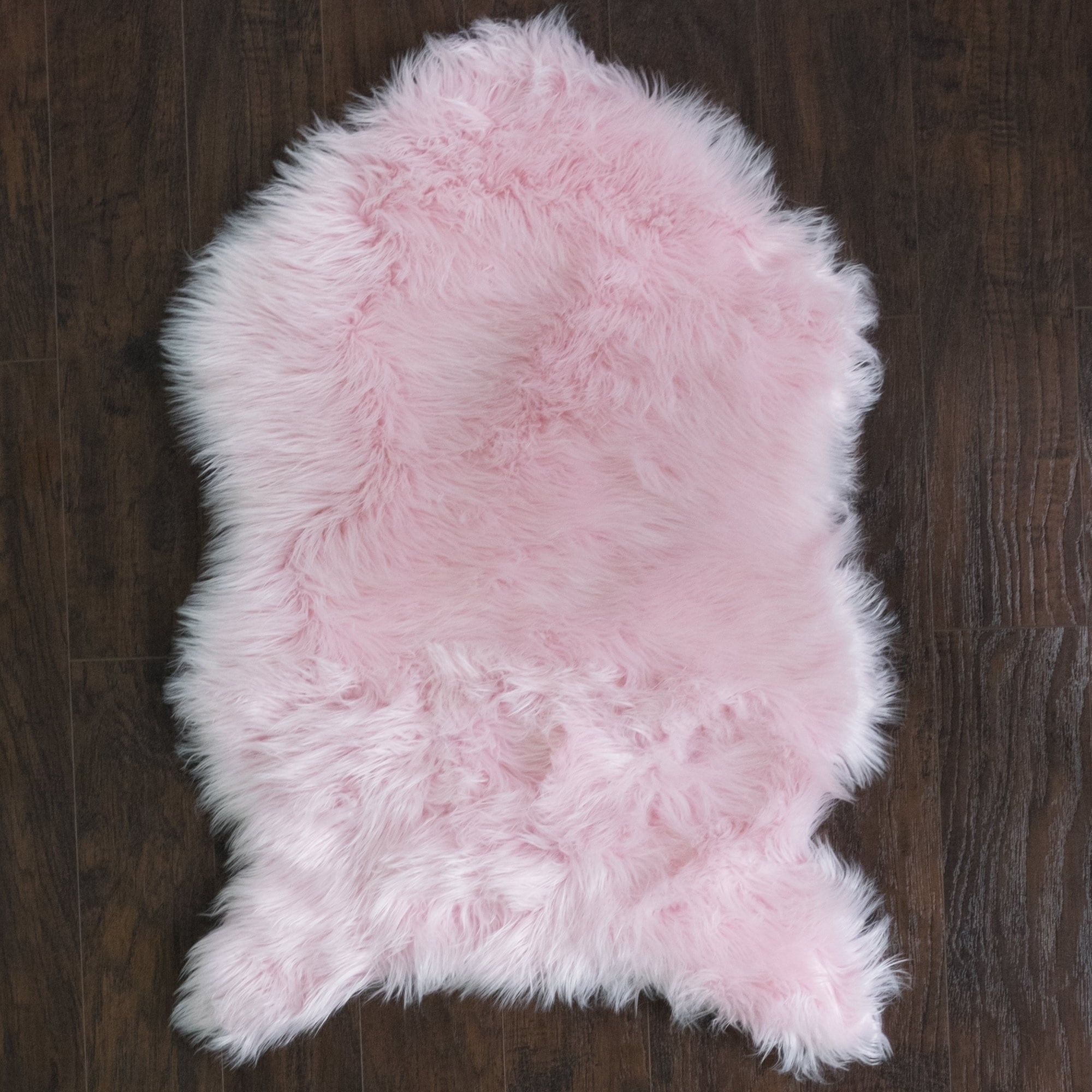 pink fur rug the range