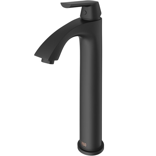 Vigo Linus Matte Black Vessel Bathroom Faucet Free Shipping Vigo Linus Matte Black Vessel Bathroom Faucet