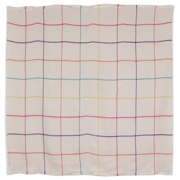 cream checkered scarf