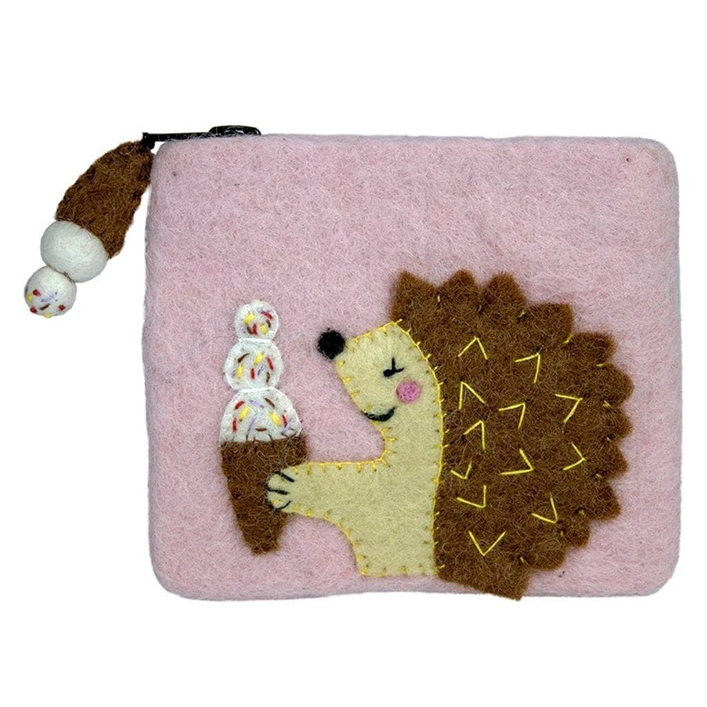 felt coin purse