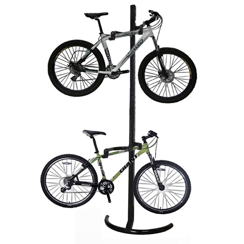 Gravity Bike Stand Bicycle Rack For Storage or Display - Holds Two Bicycles But Takes Up Half The Space by RAD Cycle