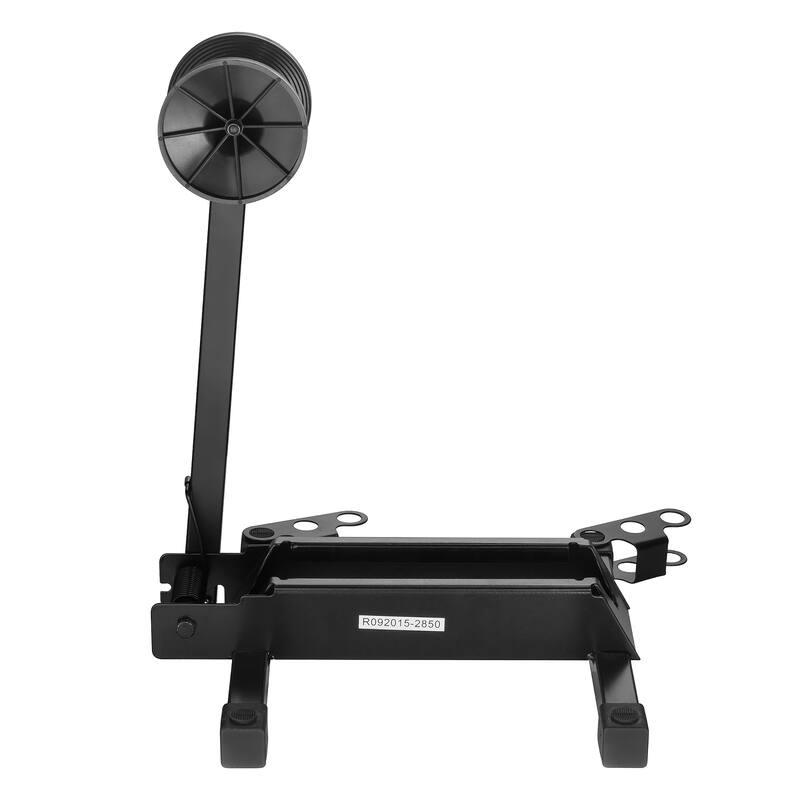 Bike Floor Stand - Foldable Bicycle Rack for Touchless Parking of Multiple Mountain, Road, BMX Bikes by Rad Sportz (Black)