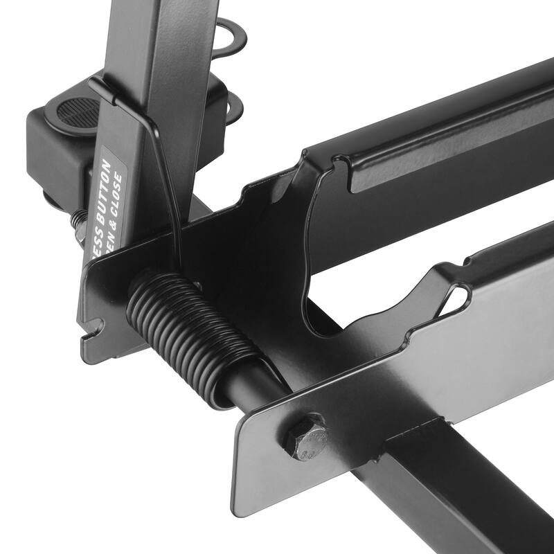 Bike Floor Stand - Foldable Bicycle Rack for Touchless Parking of Multiple Mountain, Road, BMX Bikes by Rad Sportz (Black)