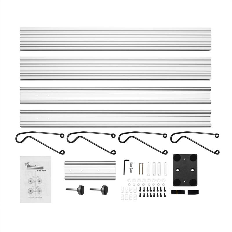 Bike Rack - Adjustable Aluminum Bicycle Hanger for 2 Bikes - 7-11ft Floor to Ceiling Tension Mount Bike Storage by RAD Cycle