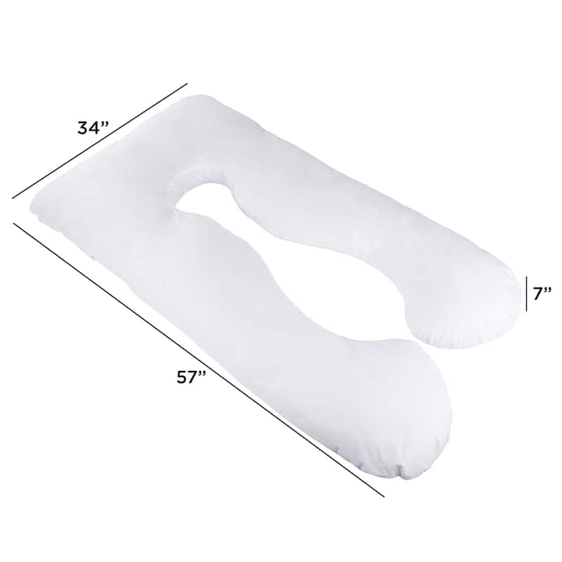 Body Pillow- 7 in 1 Pillow with Removeable Cover Lavish Home Collection