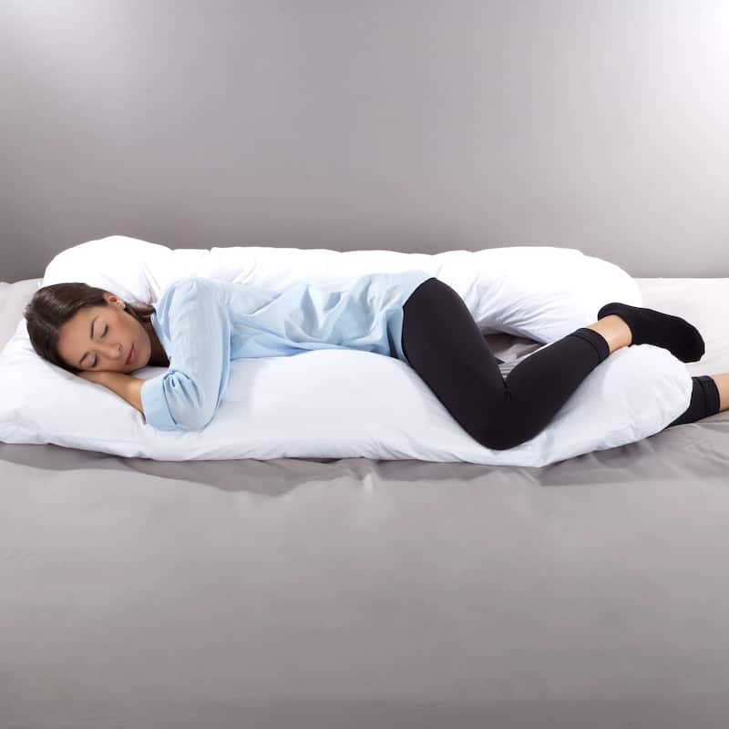 Body Pillow- 7 in 1 Pillow with Removeable Cover Lavish Home Collection