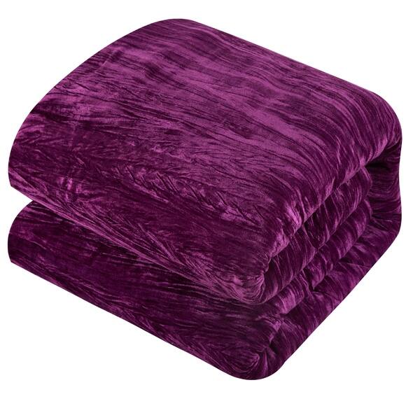 Shop Chic Home Kerk 4 Piece Comforter Set Crinkle Crushed Velvet