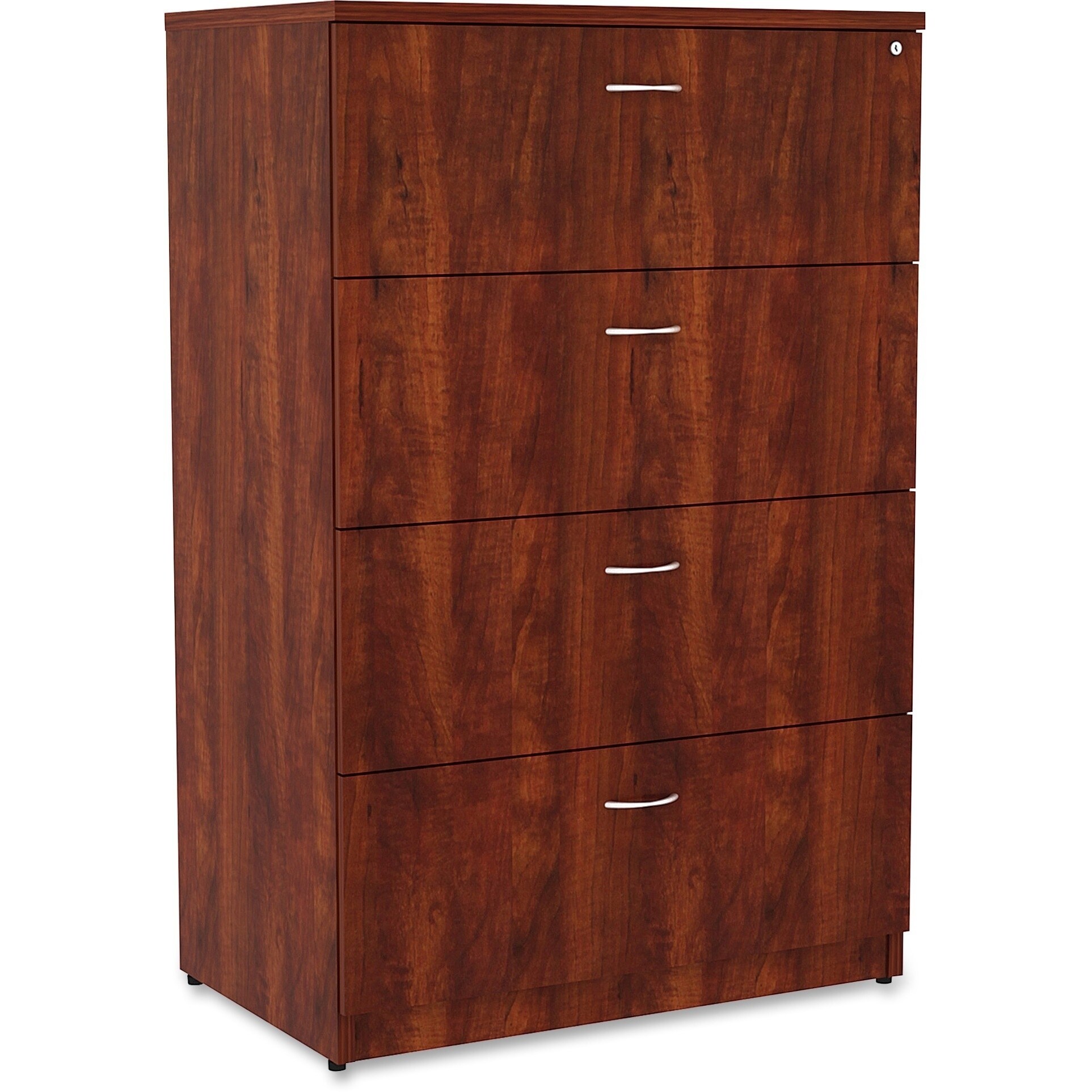 Lorell Essentials Cherry Laminated Steel Lateral File Cabinet Overstock Com Shopping The Best Deals On File Cabinets 29065464