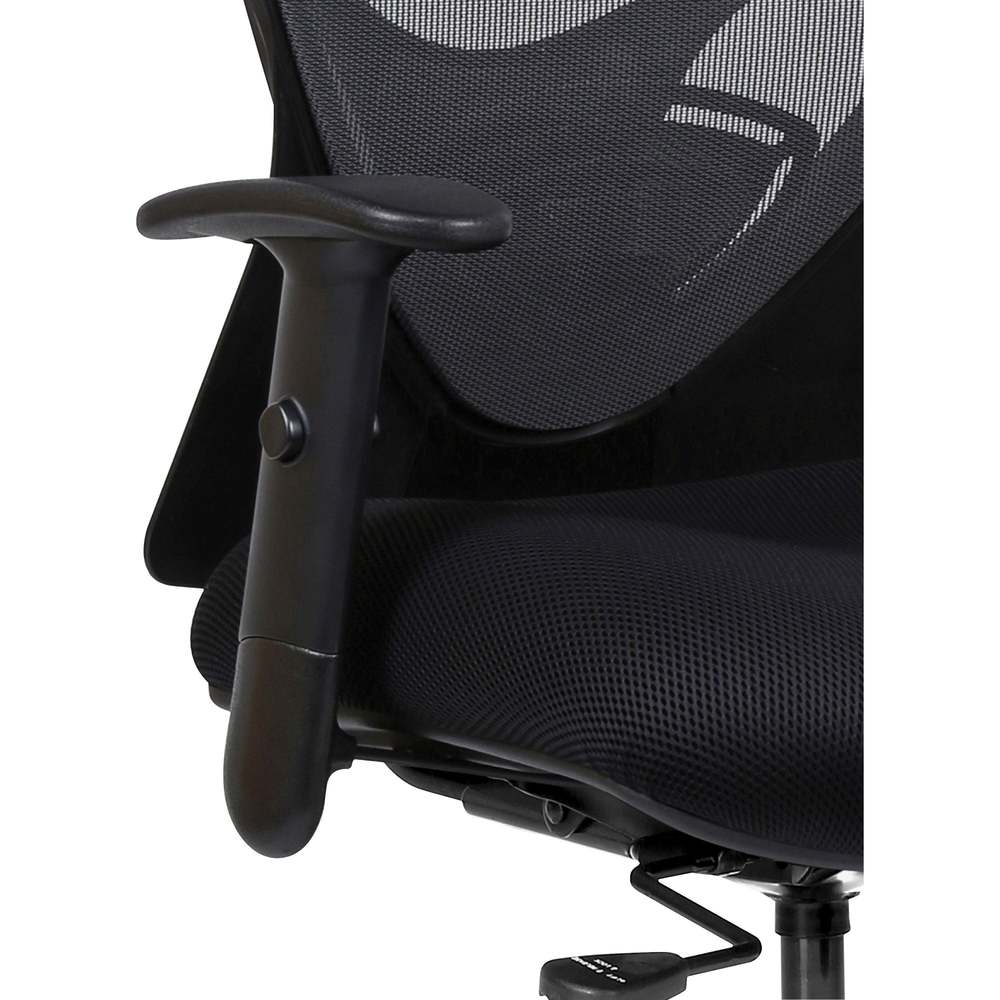 Lorell Classroom Adjustable Height Padded Mobile Task Chair Black