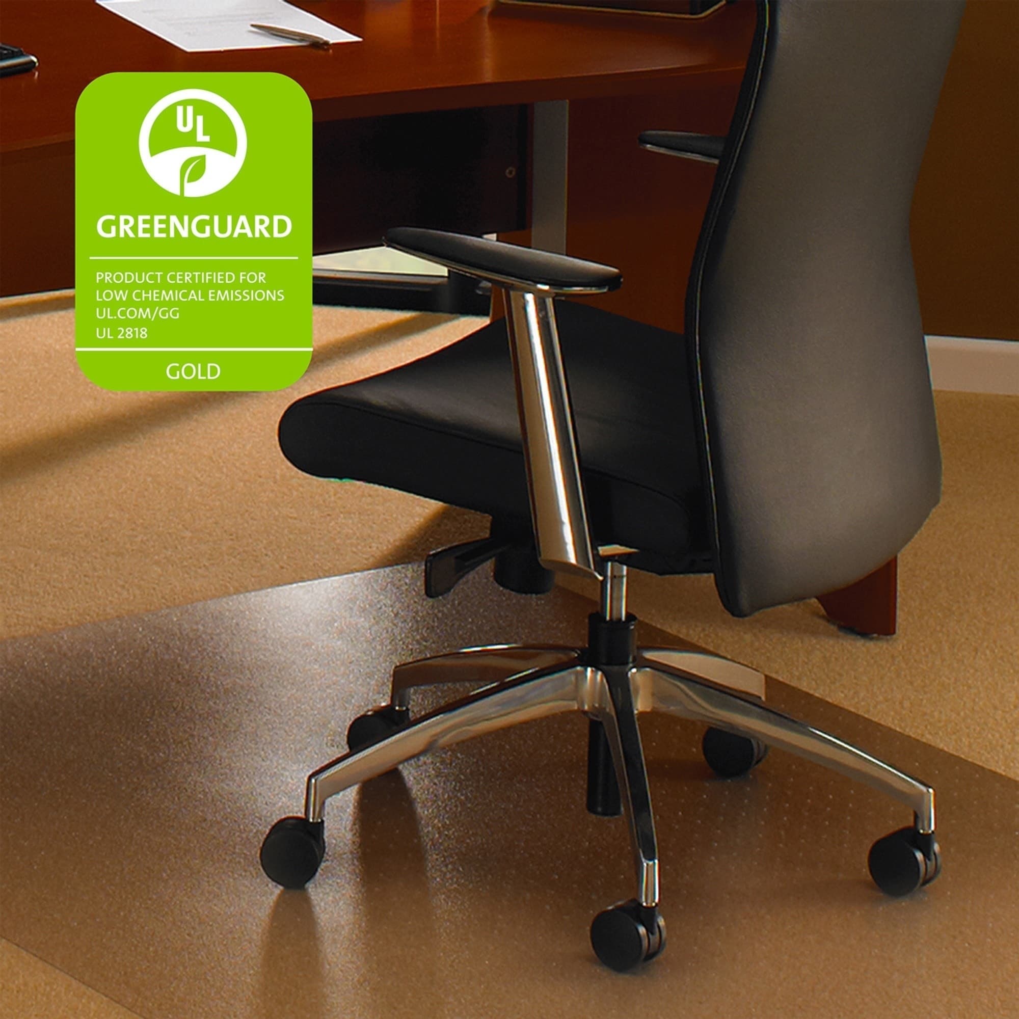 Ultimat® Polycarbonate Rectangular Chair Mat for Carpets - 60 x
