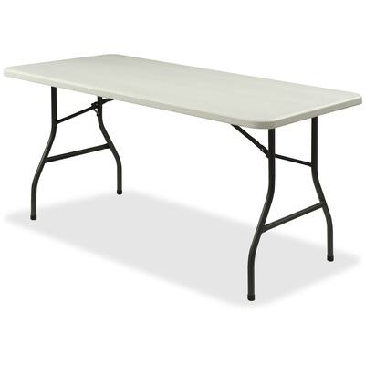 Lorell Folding Table -72"x30"x29-1/4", Platinum