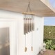 preview thumbnail 5 of 19, Metal and Wood Wind Chime- 34.5" Tuned Metal Wind Chimes by Pure Garden