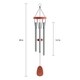 preview thumbnail 9 of 19, Metal and Wood Wind Chime- 34.5" Tuned Metal Wind Chimes by Pure Garden
