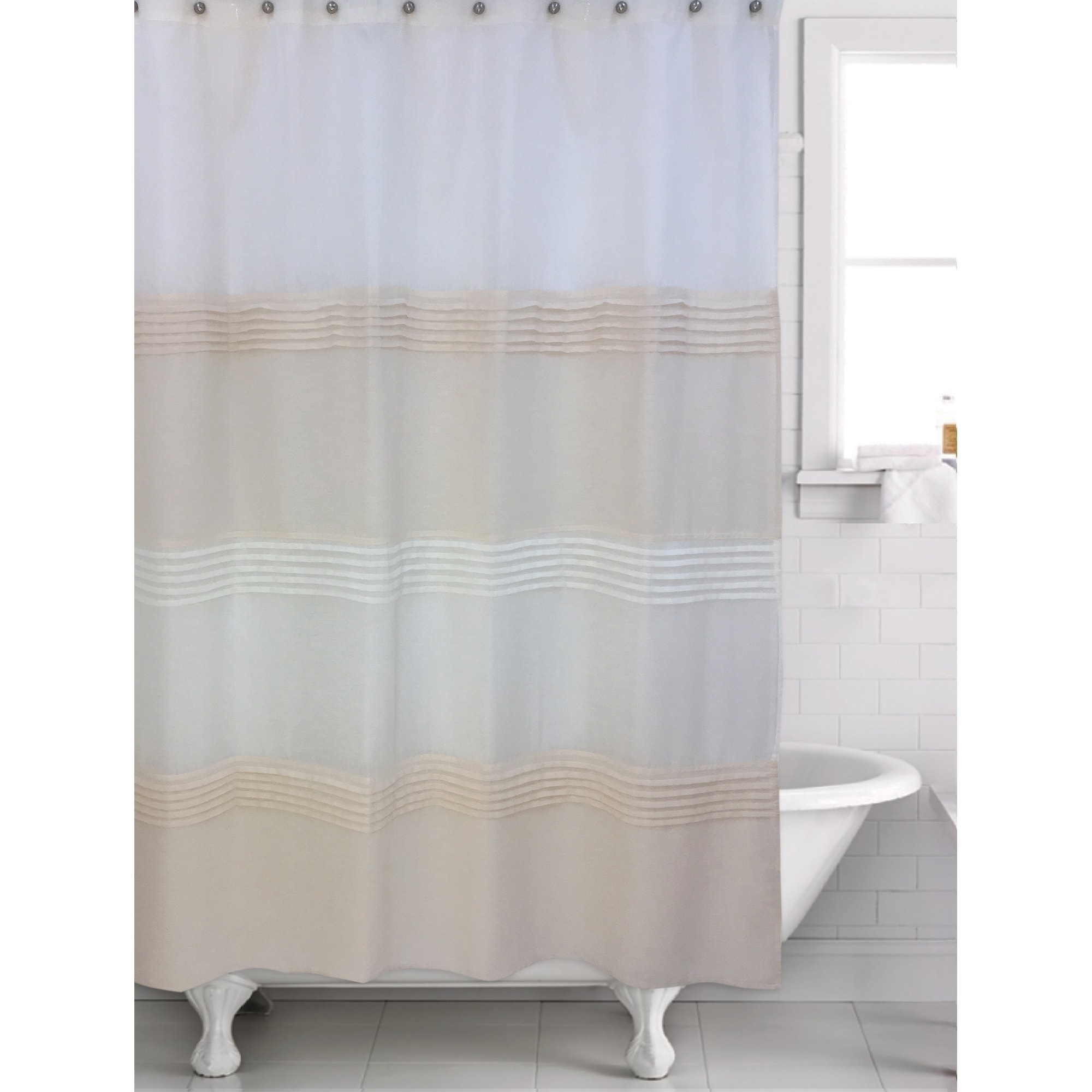 Trella Taupe Shower Curtain 70 X 72 Overstock 23561692