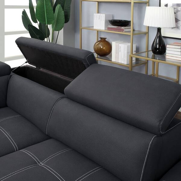 Strick Bolton Brunelli Grey Microfiber Sleeper Sofa Strick Bolton Brunelli Grey