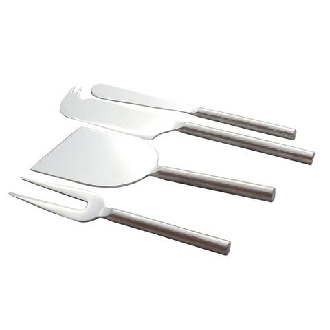 Satin Polished TUCKER Design Cheese Accessories 4 Pcs. Set.