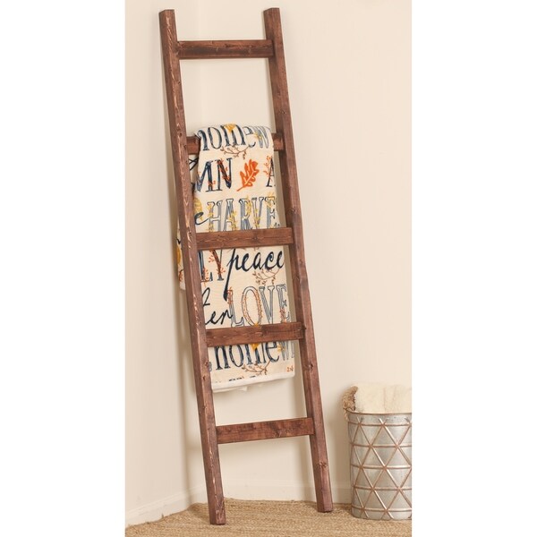 Red Mahogany Blanket Ladder