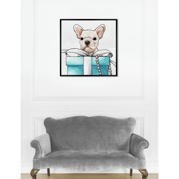 Oliver Gal 'Fancy Jewel Puppy' Dogs and Puppies Framed Art Print. Opens flyout.