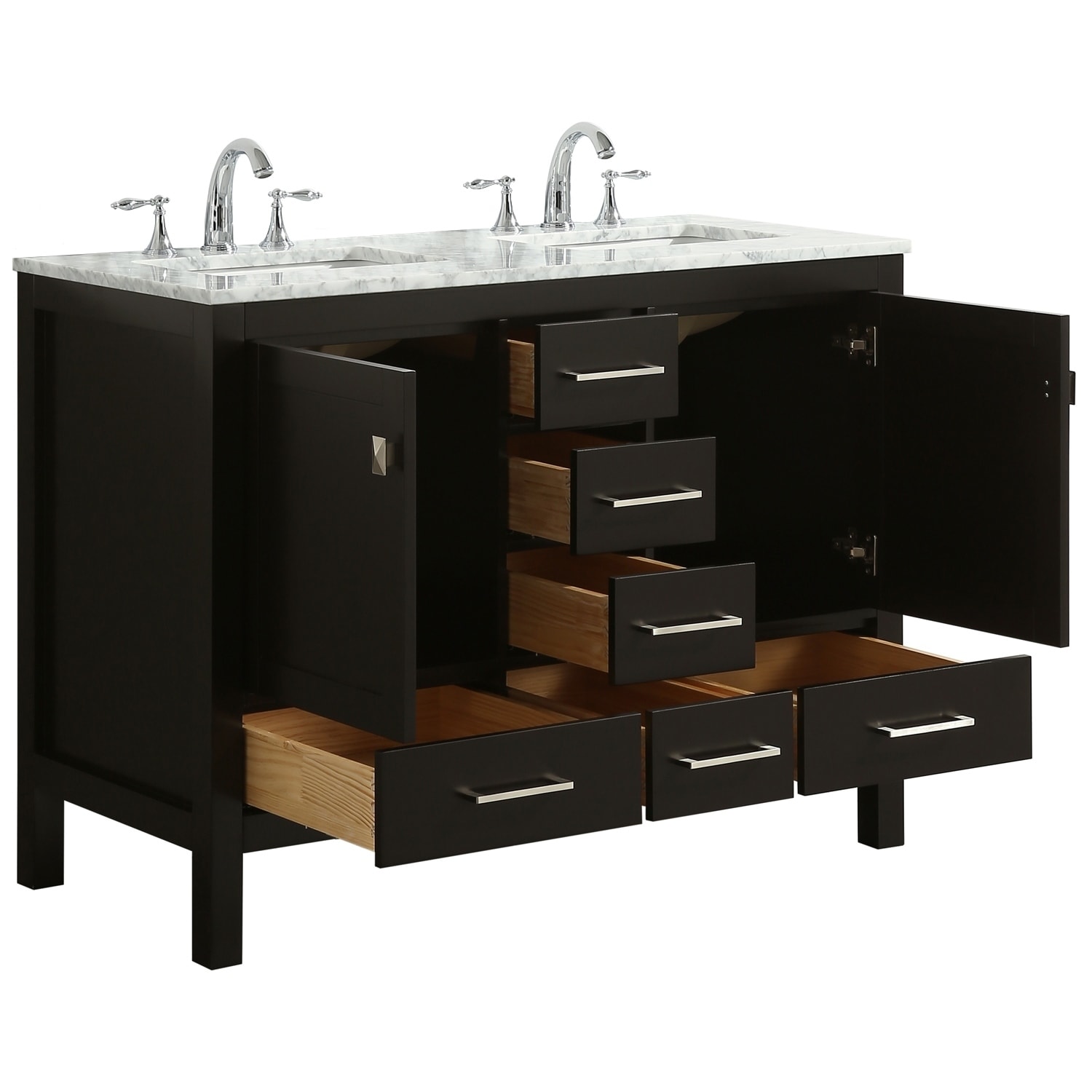 Eviva Aberdeen 48 Espresso Bathroom Vanity Espresso Bathroom Vanity