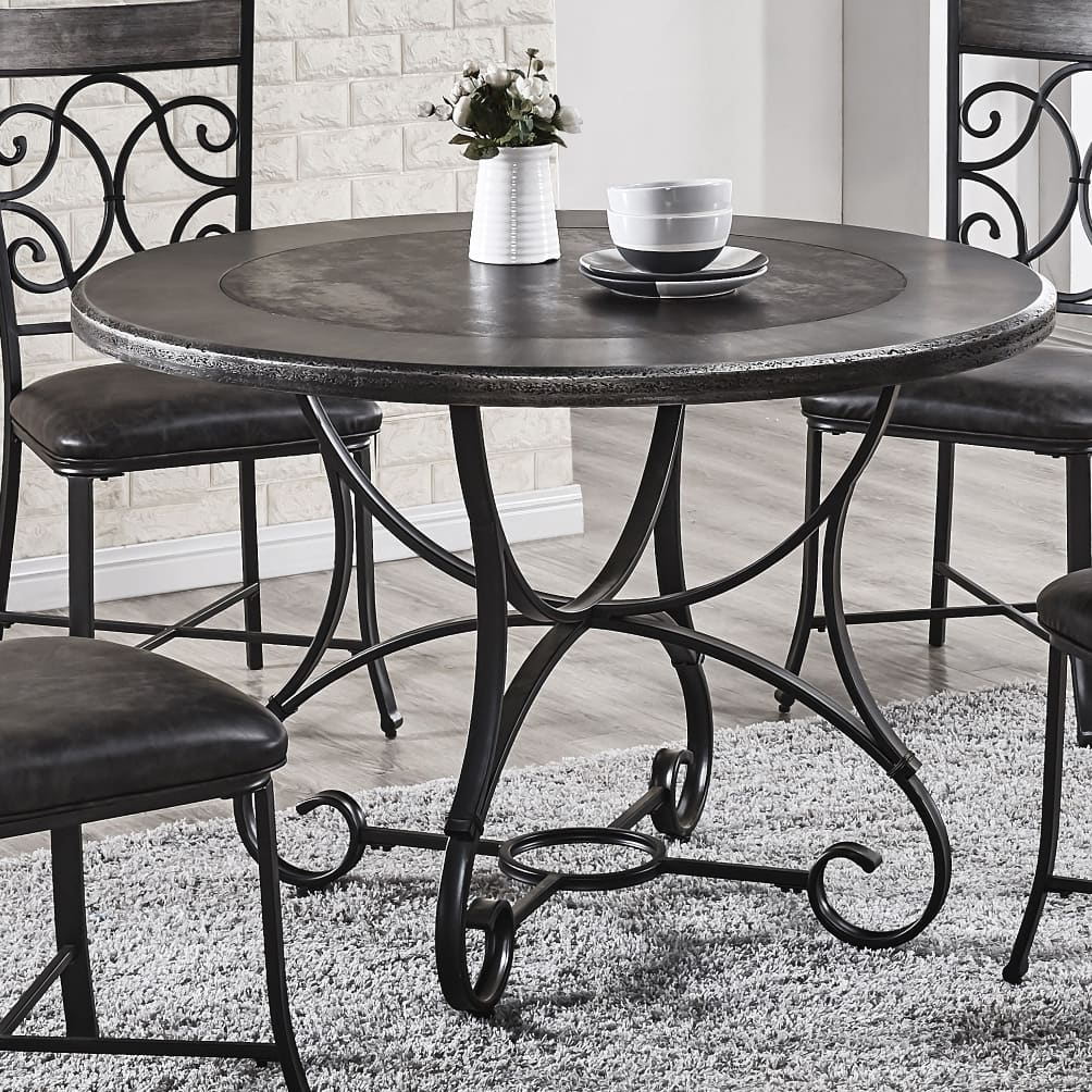 Gladstone 45 Inch Round Dining Table by Greyson Living - Grey
