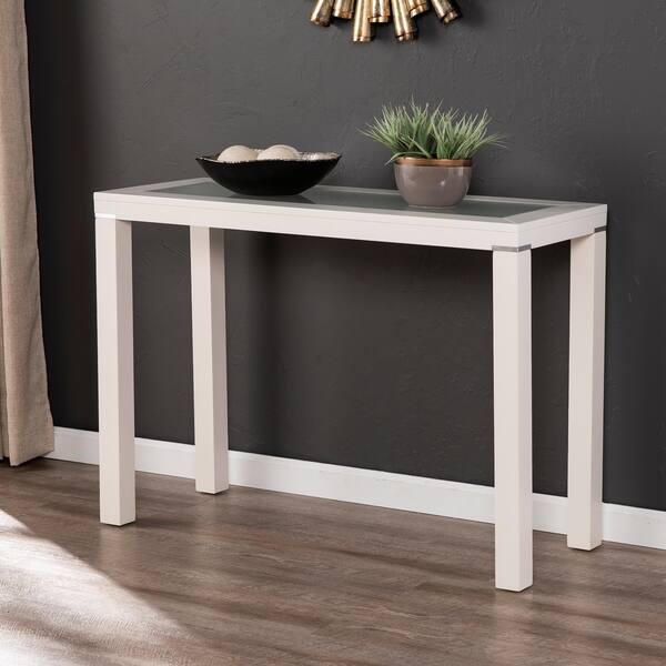 Shop Porch Den Lapham White Parsons Console Table Overstock