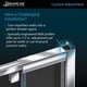 preview thumbnail 5 of 10, DreamLine Flex 30 1/2 in. D x 28-32 in. W x 72 in. H Semi-Frameless Pivot Shower Enclosure - 30.5" x 28.44" - 32.44"