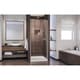 preview thumbnail 6 of 10, DreamLine Flex 30 1/2 in. D x 28-32 in. W x 72 in. H Semi-Frameless Pivot Shower Enclosure - 30.5" x 28.44" - 32.44"