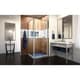 preview thumbnail 3 of 10, DreamLine Flex 30 1/2 in. D x 28-32 in. W x 72 in. H Semi-Frameless Pivot Shower Enclosure - 30.5" x 28.44" - 32.44" Hardware Included - Corner