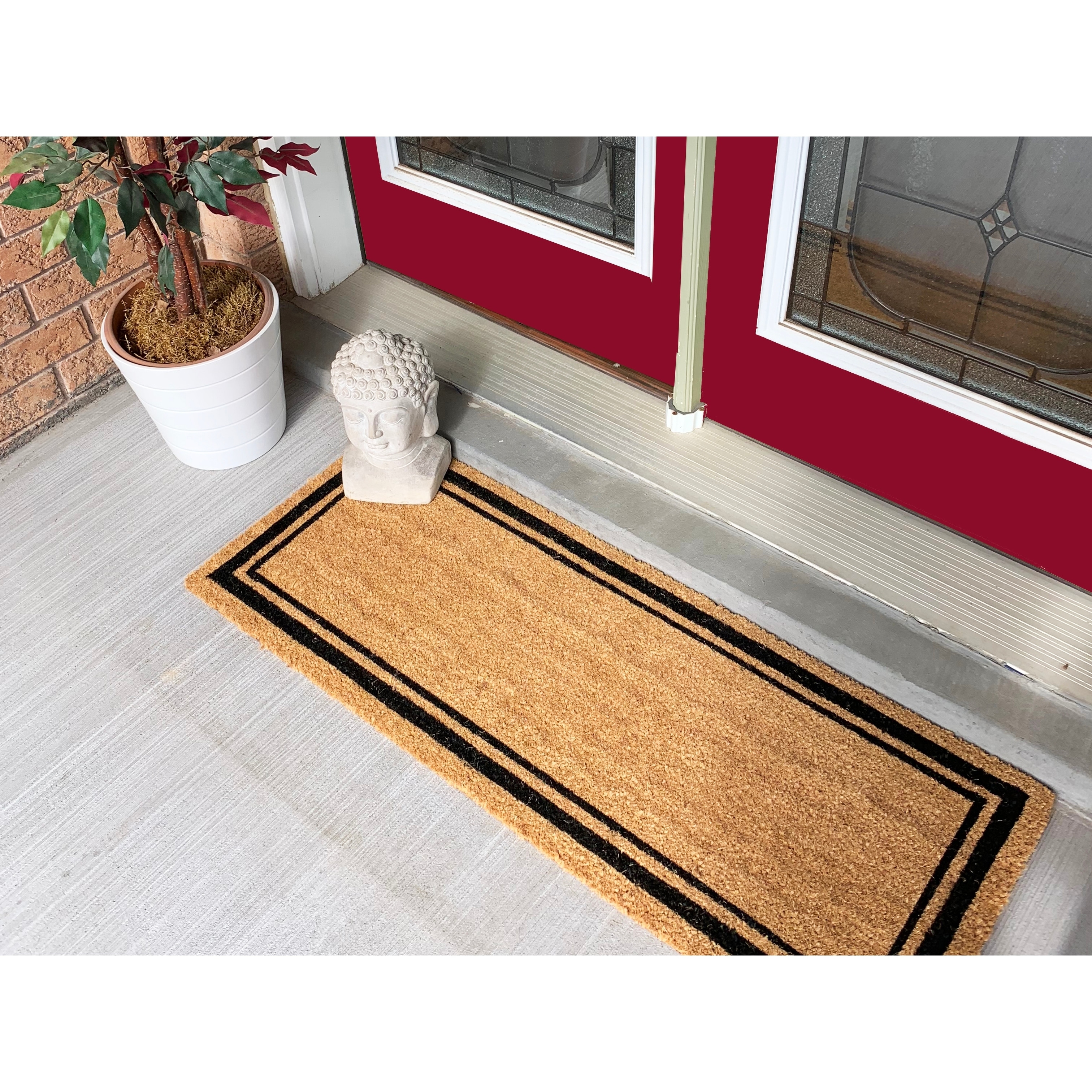 18 X 56 Border Extra Large Coir Double Doormat