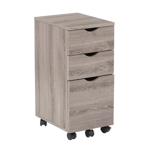 Shop Lois Storage File Cabinet Driftwood Finish Free Shipping