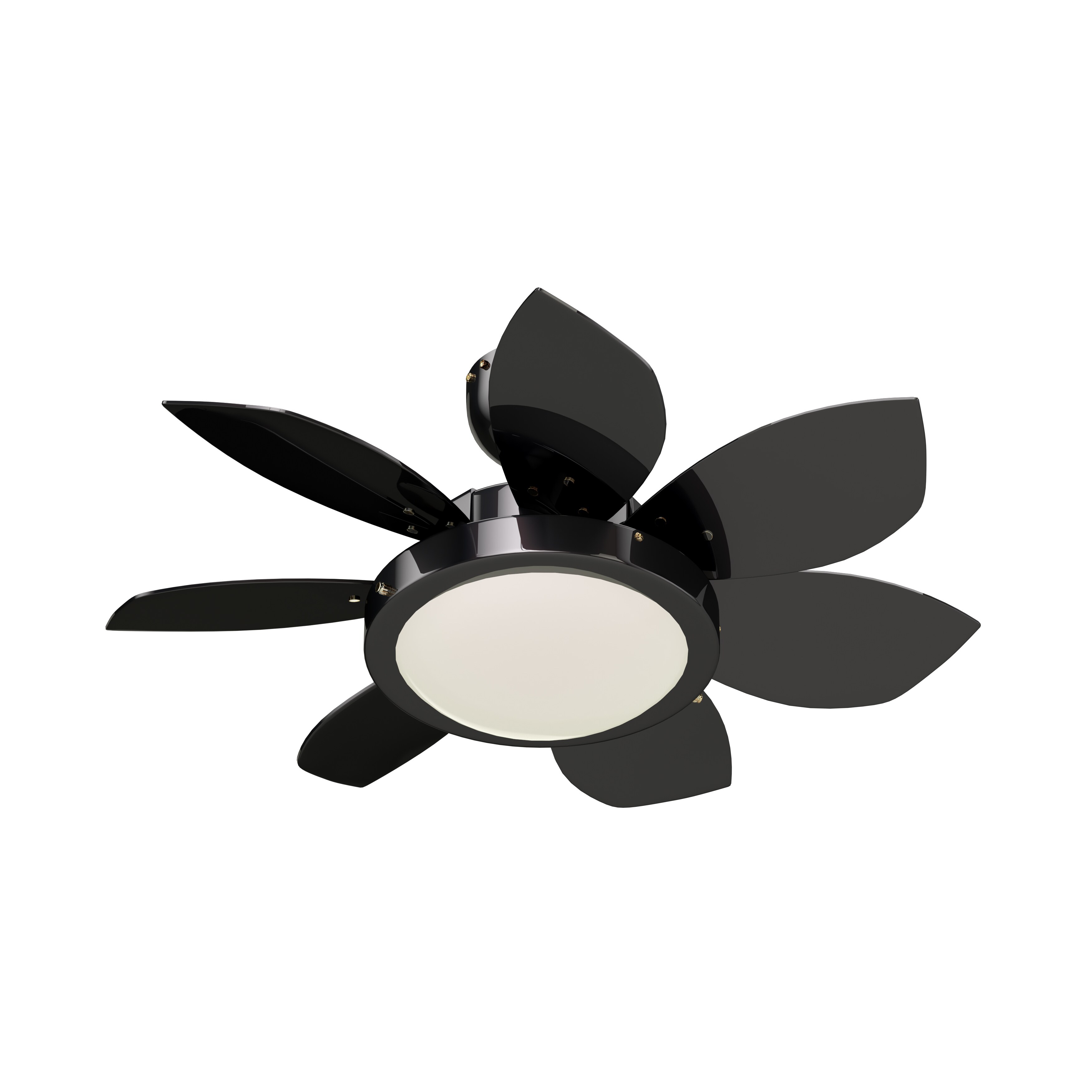 Carbon Loft Crosby 24 Inch Gunmetal 6 Blade Reversible Ceiling Fan With Light As Is Item