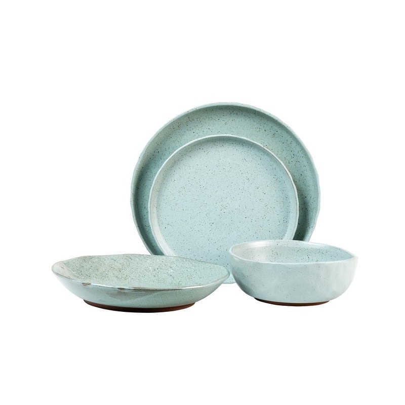 Sango Kaya Blue 16 Piece Stoneware Dinnerware Set, Service for 4